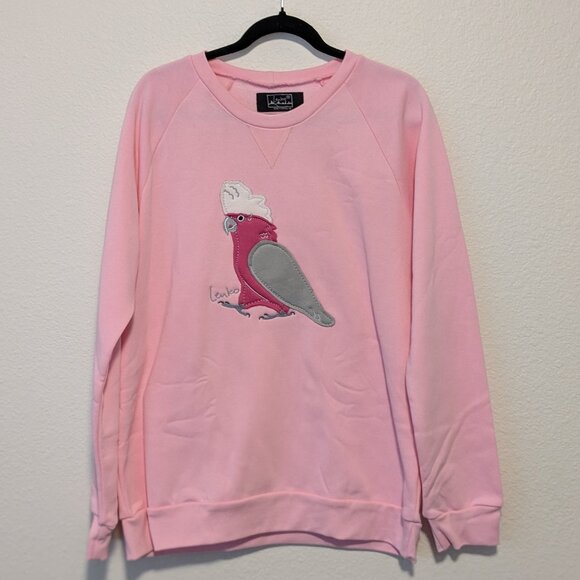 Lenko Animal Sweater Galah Baby Pink Size XL - Picture 1 of 4